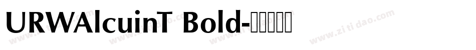 URWAlcuinT Bold字体转换